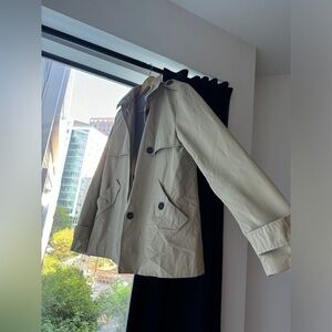 Zara Tan Windbreaker Jacket